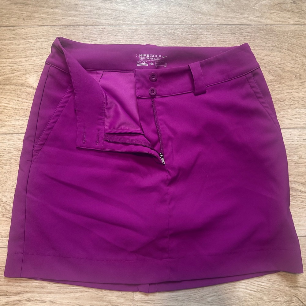 Nike Golf Tour Performance Dri-FIT Skort Purple Magenta 618150-502 Womens 4
